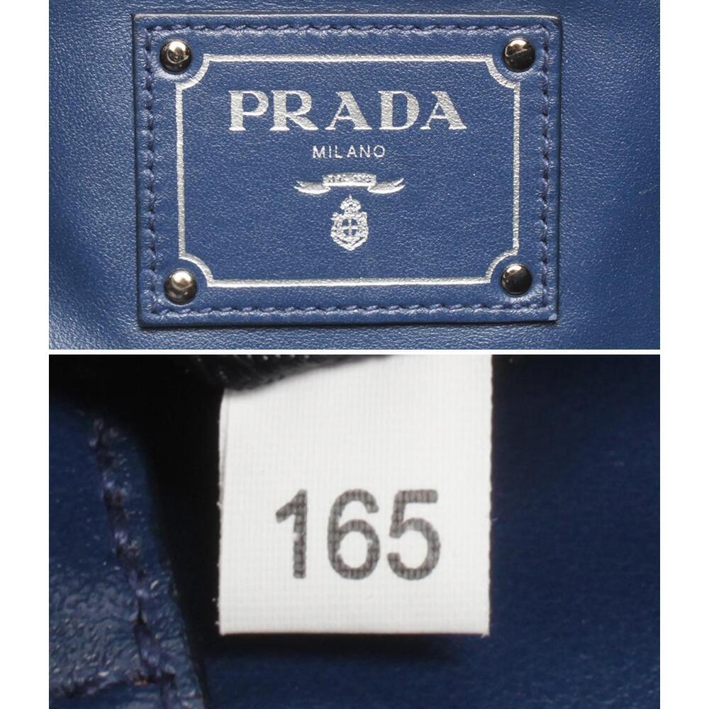 Prada Soft Crossbody navy Double Satchel Zip blue Calfskin - Picture 6 of 6